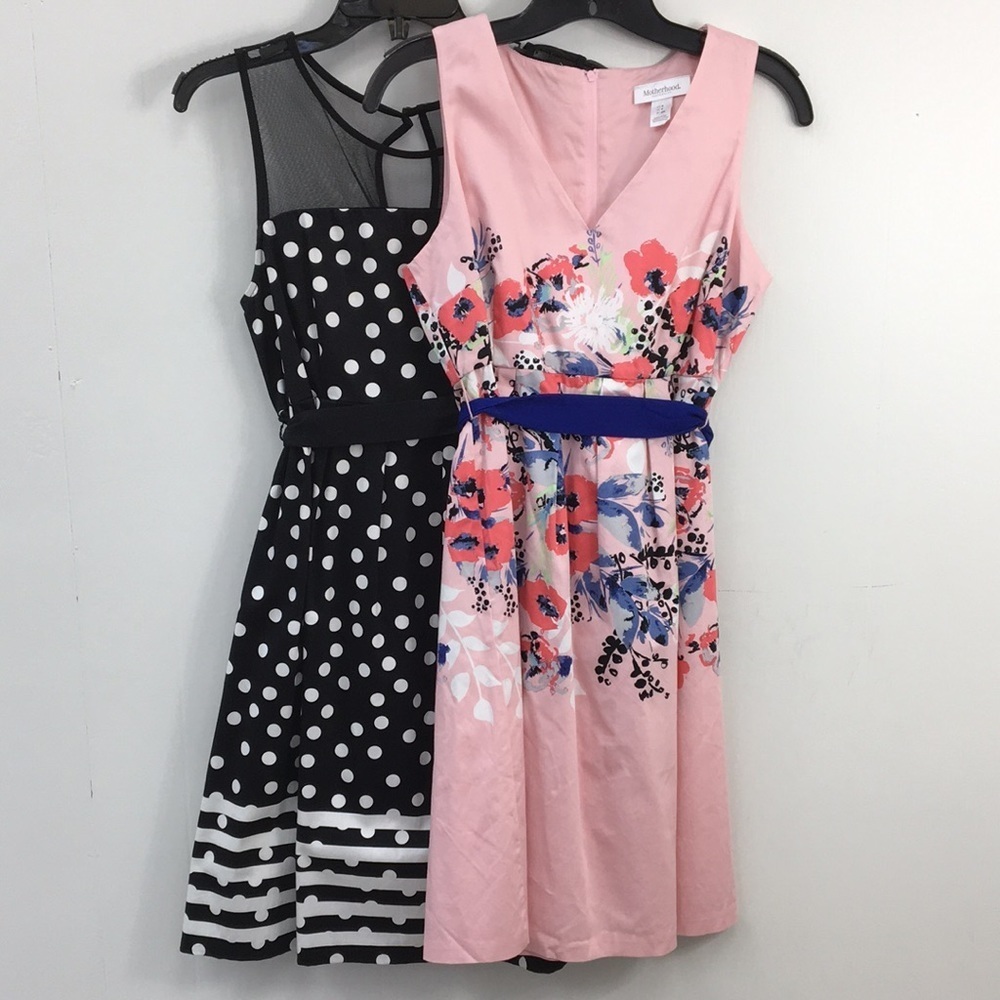 Motherhood Maternity Sleeveless Midi Formal Dress Bundle Size S EXCELLENT